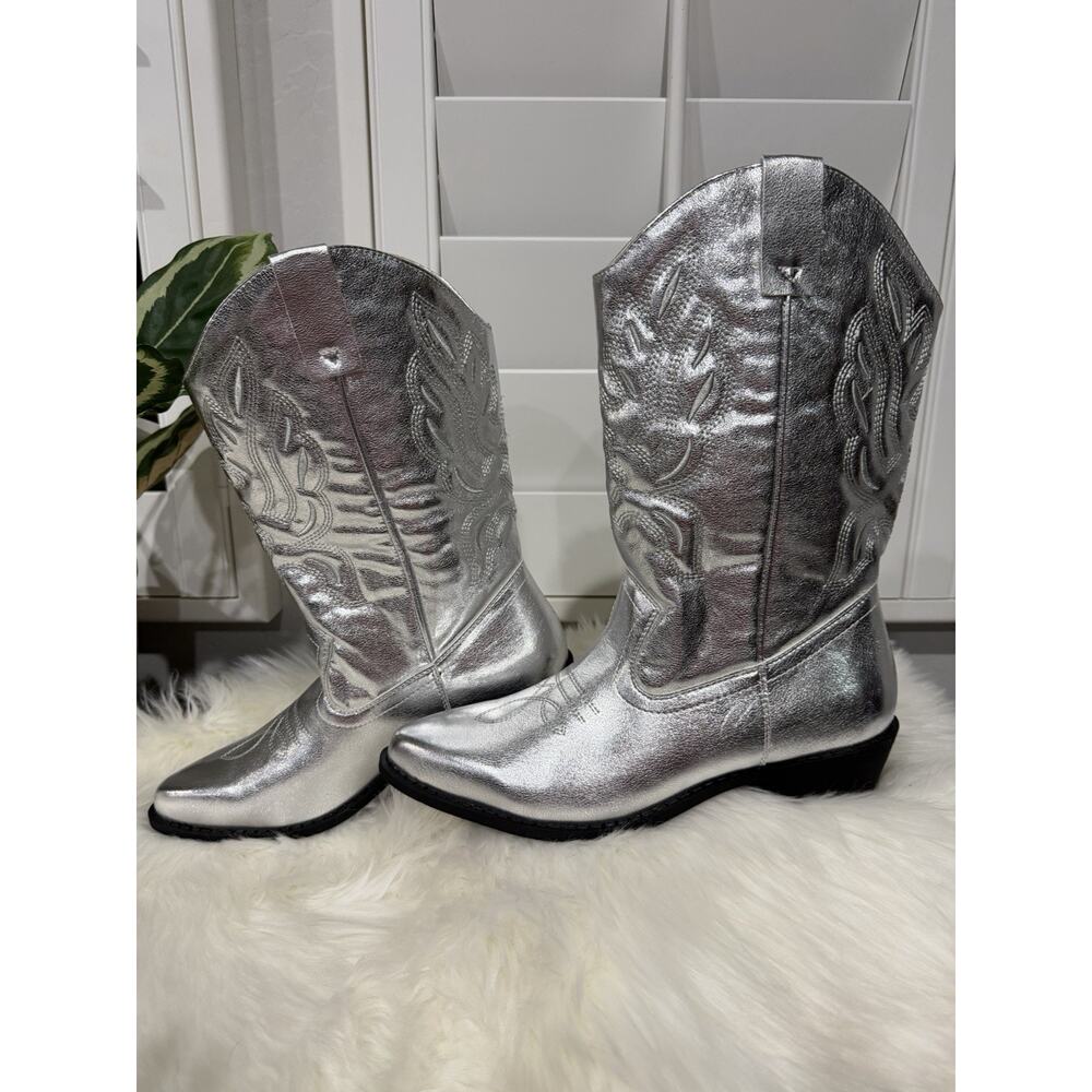 Silver Heeled Boots